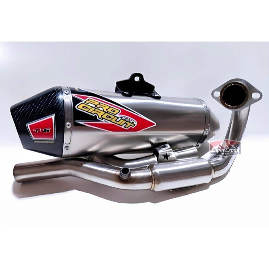 HONDA CRF250L/RALLY Pro Circuit T6 フルエキゾーストマフラー カーボンエンド MD47 シルバー