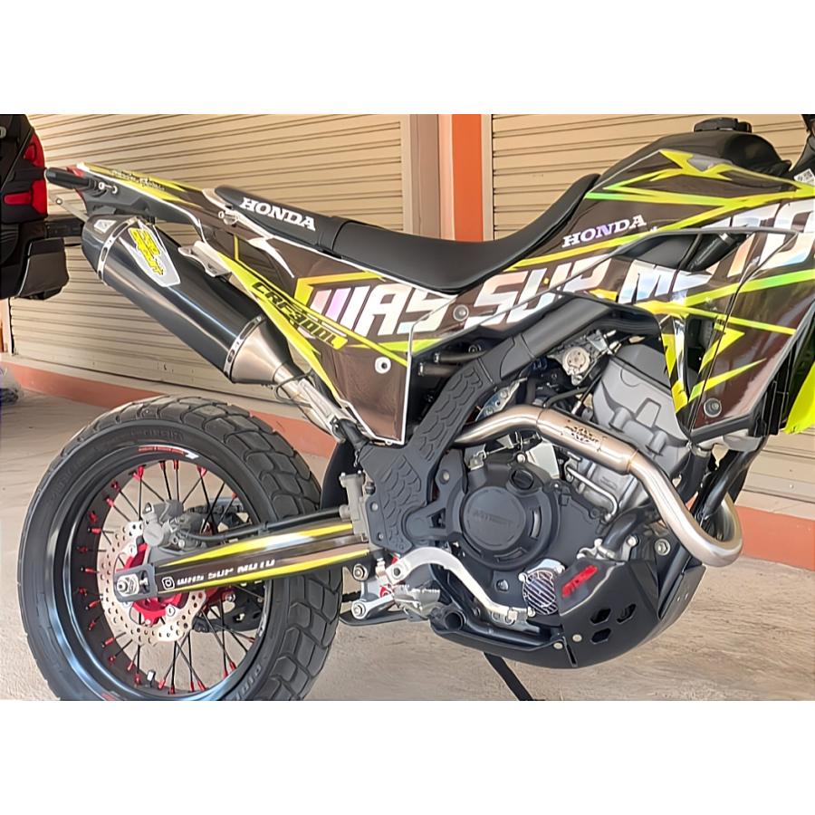 HONDA CRF250L/RALLY Pro Circuit T6 フルエキゾーストマフラー カーボンエンド MD47 ブラック