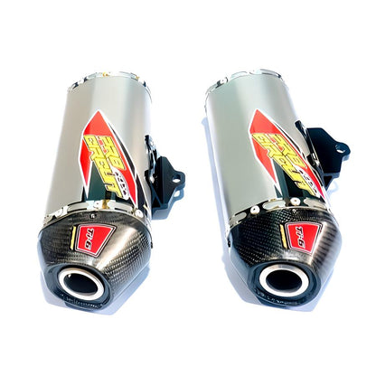 HONDA CRF250L/RALLY Pro Circuit Ti6 フルエキゾーストツインマフラー MD47 カーボンエンド