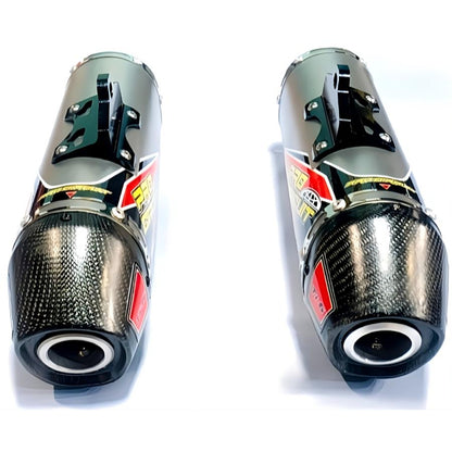 HONDA CRF250L/RALLY Pro Circuit Ti6 フルエキゾーストツインマフラー MD47 カーボンエンド