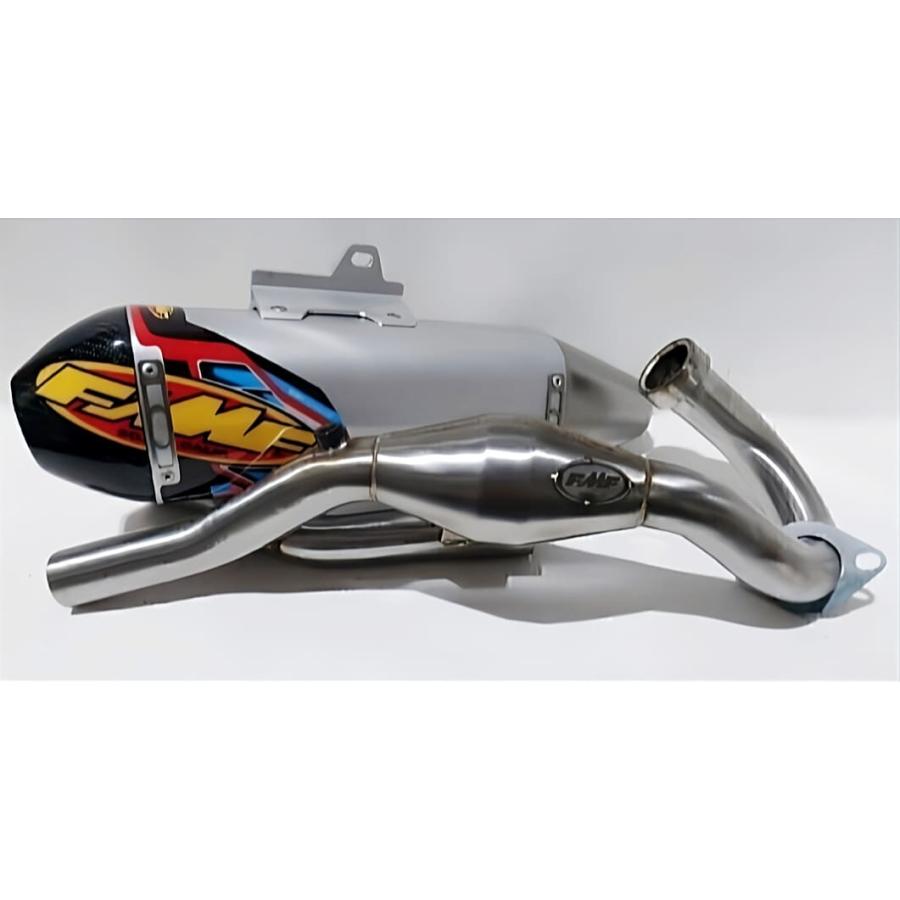 HONDA CRF250L/RALLY FMF Q4 フルエキゾーストマフラー カーボンエンド MD47 シルバー