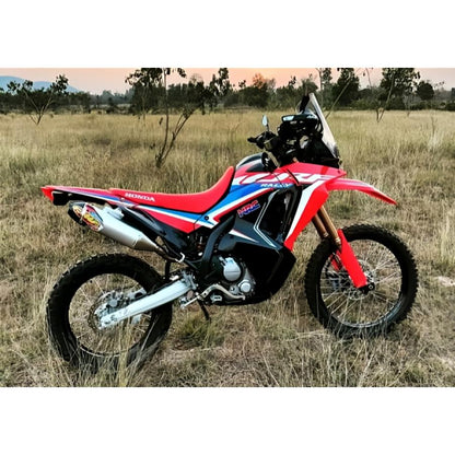HONDA CRF250L/RALLY FMF Q4 フルエキゾーストマフラー カーボンエンド MD47 シルバー