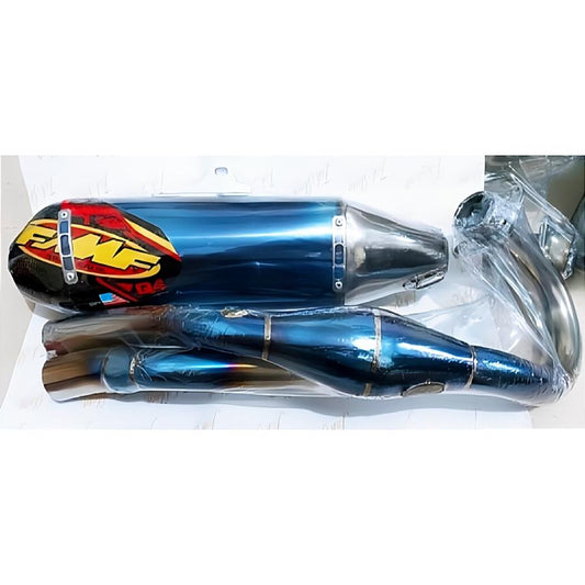 HONDA CRF250L/RALLY FMF Q4 フルエキゾーストマフラー MD47 チタンブルー