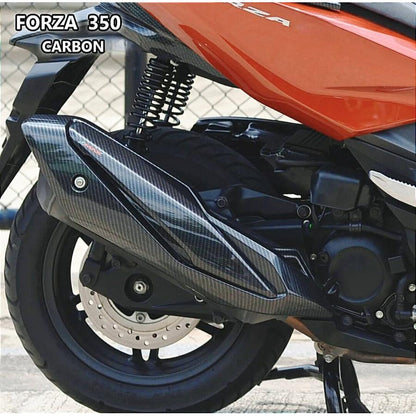 HONDA フォルツァ250 カーボン調マフラーカバーセット MF15/MF17