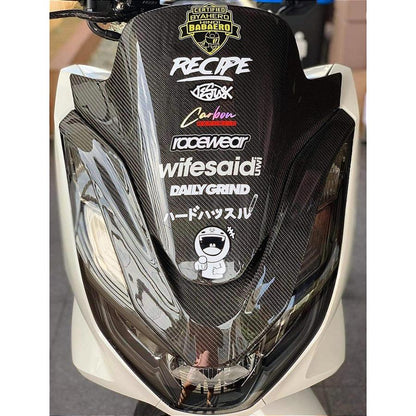 HONDA PCX125/160 カーボン調フロントガーニッシュ JK05/KF47