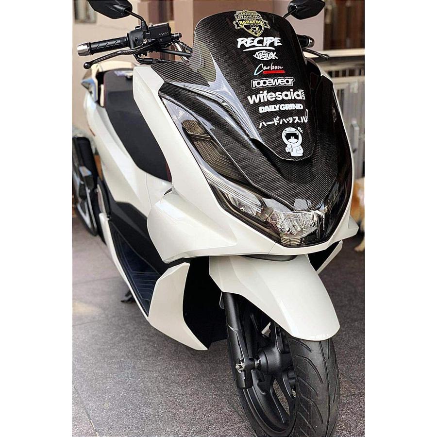 HONDA PCX125/160 カーボン調フロントガーニッシュ JK05/KF47