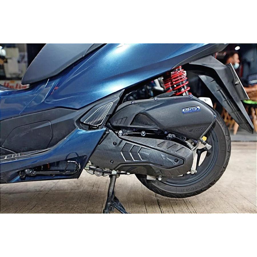 HONDA PCX125/160 ADV160 カーボン調クランクケースカバー ドライブ側 JK05/KF47 KF54