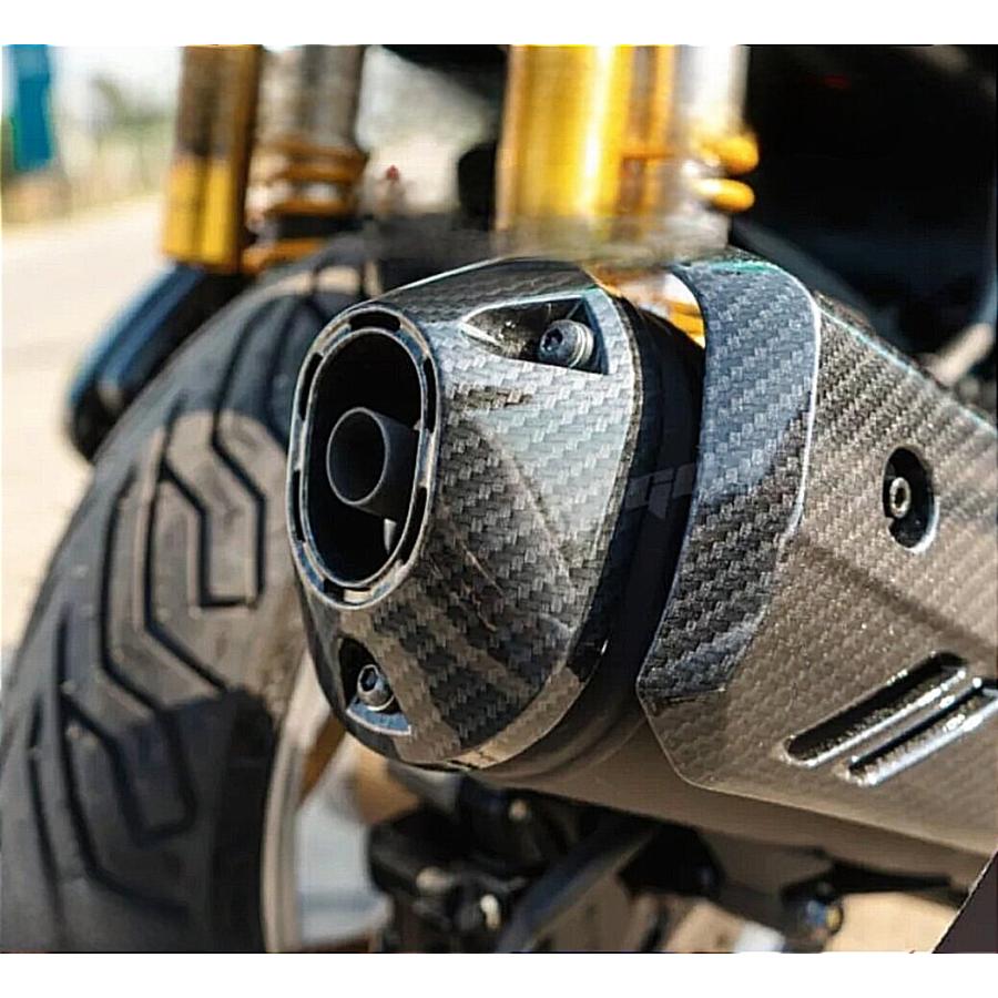 HONDA PCX125/160 カーボン調マフラーカバーセット JK05/KF47
