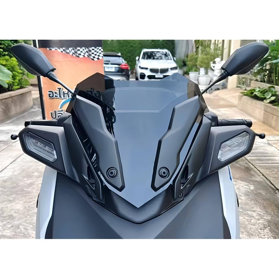YAMAHA XMAX250/300 スクリーン ウインドシールド 8BK-SG70J（'23~）スポーツバイザー 風よけ（スモーク/クリア/ブラック/ブルー）