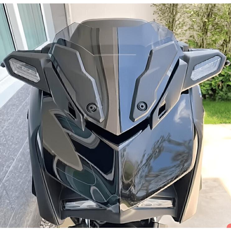 YAMAHA XMAX250/300 スクリーン ウインドシールド 8BK-SG70J（'23~）スポーツバイザー 風よけ（スモーク/クリア/ブラック/ブルー）