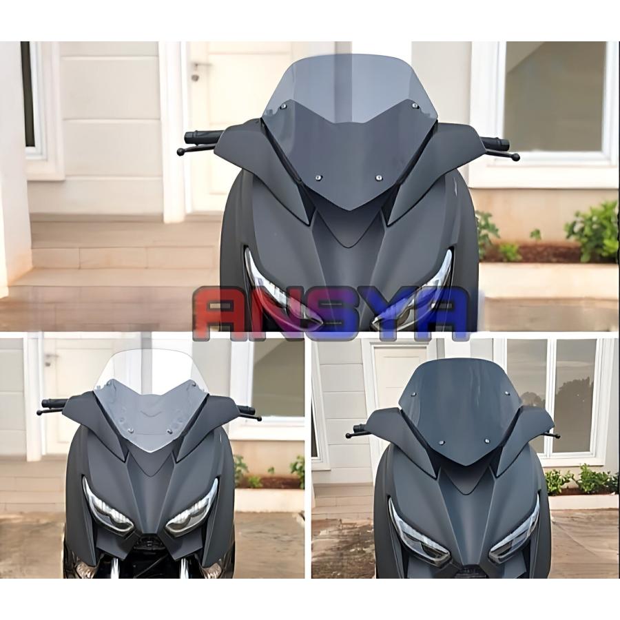 YAMAHA XMAX250/300 スクリーン ウインドシールド 2BK-SG42J（'18~'21）スポーツバイザー 風よけ（スモーク/クリア/ブラック）